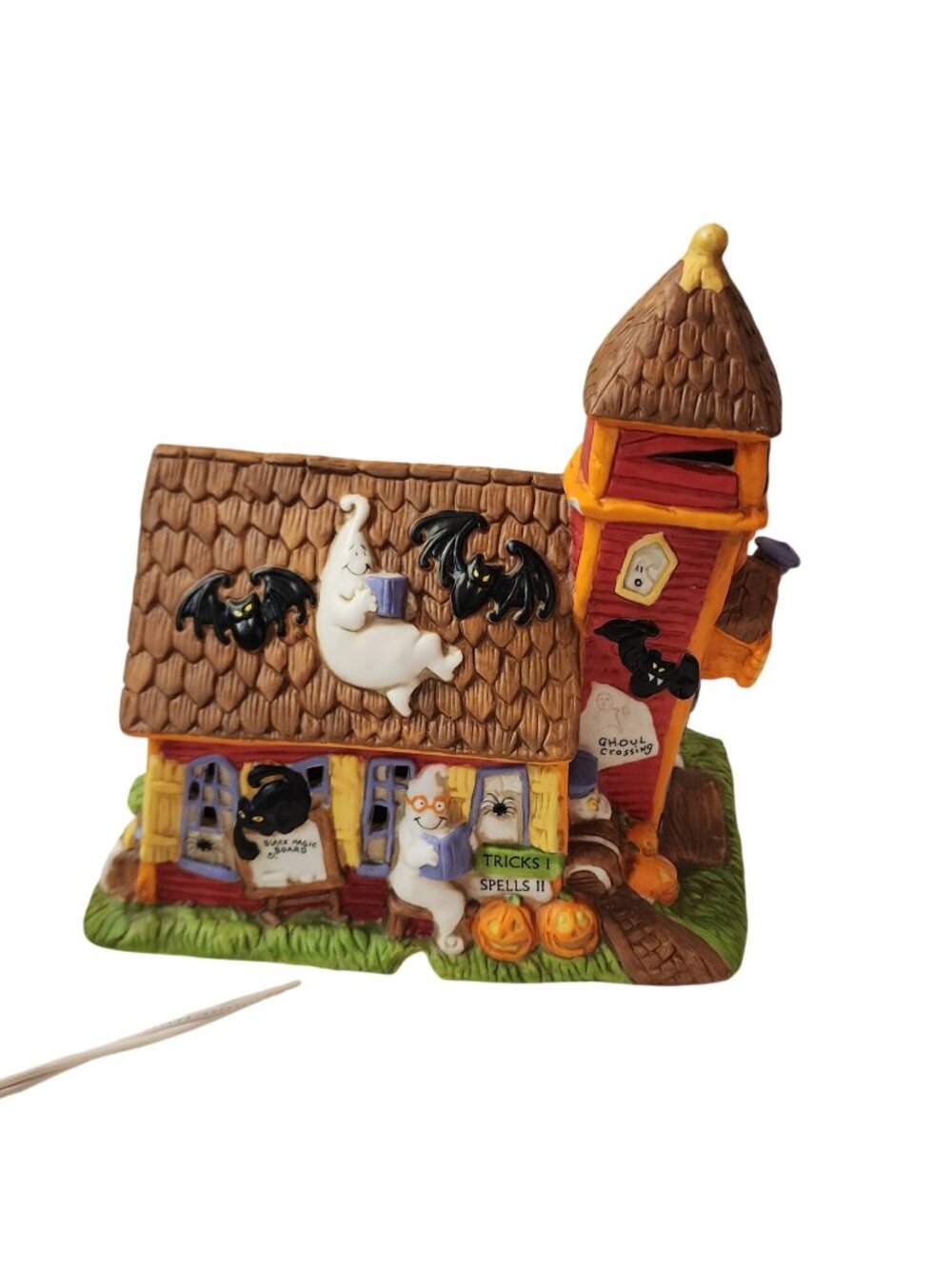 Vintage 1996 "Little Dead Schoolhouse" lighted Creepy Hollow collection